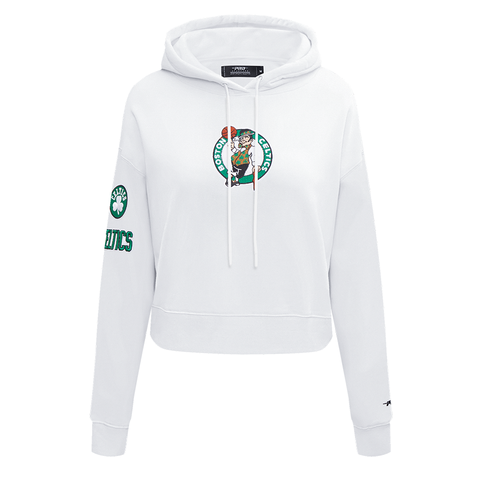 SUDADERA CON GORRO NBA BRUSHED BACK FRENCH TERRY CLASSIC ESSENTIALS PARA MUJER