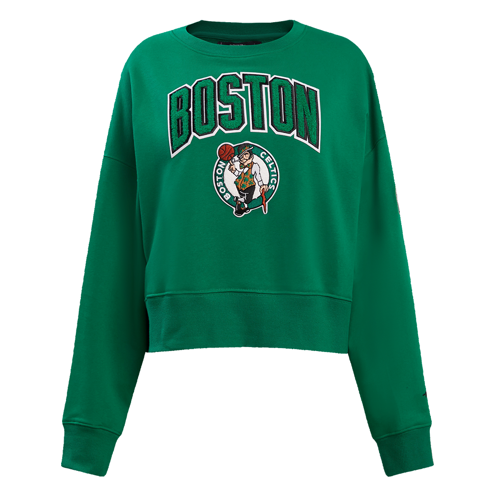 SUDADERA DE CUELLO REDONDO NBA BOSTON CELTICS CLASSIC ESSENTIALS PARA MUJER