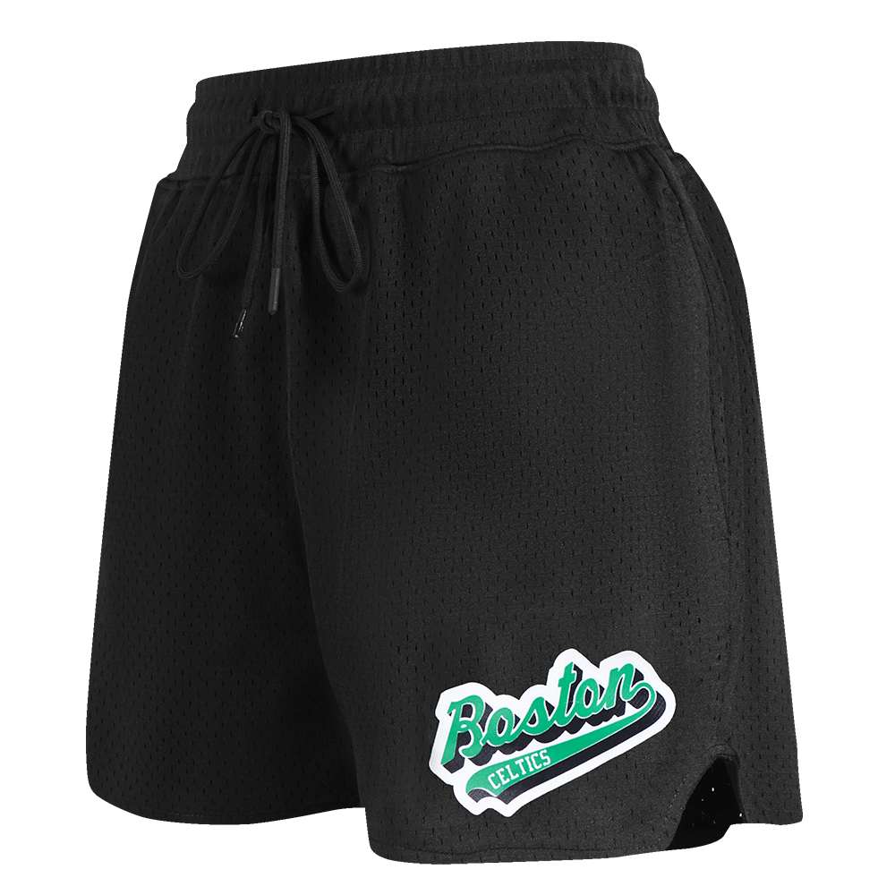SHORTS DE MALLA NBA BOSTON CELTICS SCRIPT TAIL PARA MUJER