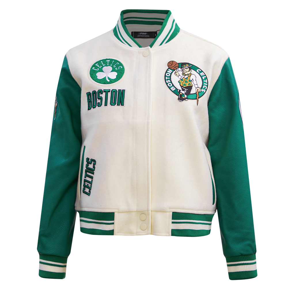 CHAMARRA UNIVERSITARIA NBA BOSTON CELTICS RETRO CLASSICS PARA MUJER