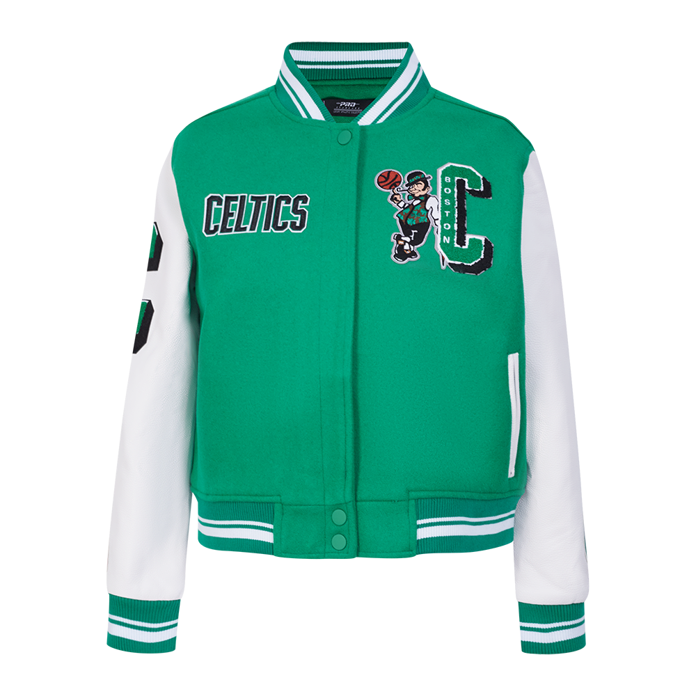 CHAMARRA UNIVERSITARIA NBA BOSTON CELTICS MASH UP PARA MUJER