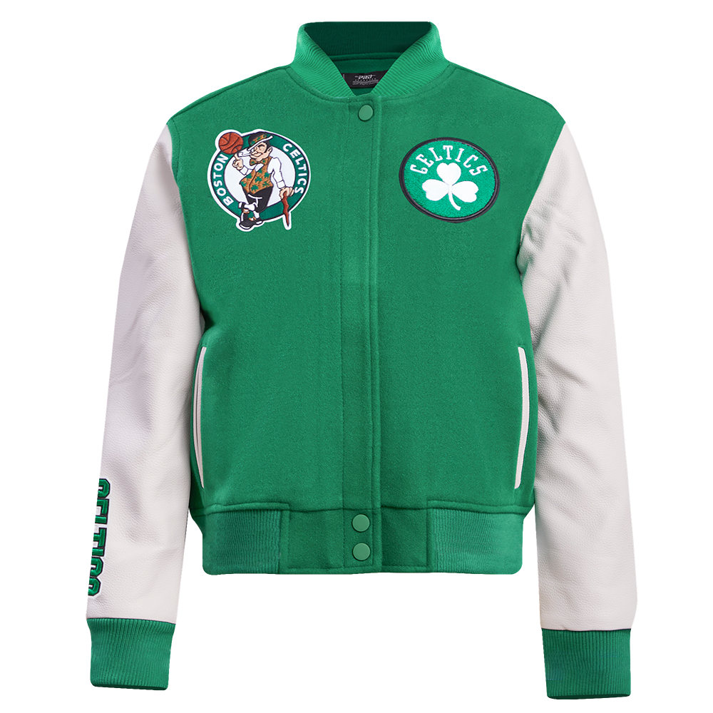 CHAMARRA UNIVERSITARIA NBA BOSTON CELTICS CLASSIC CHENILLE PARA MUJER