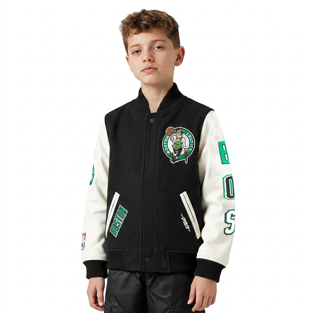 CHAMARRA UNIVERSITARIA NBA BOSTON CELTICS CLASSIC CHENILLE PARA NIÑO