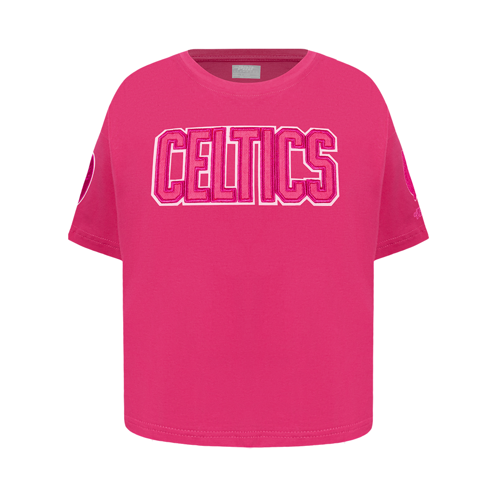 PLAYERA NBA BOSTON CELTICS CLASSIC TRIPLE PINK PARA NIÑA