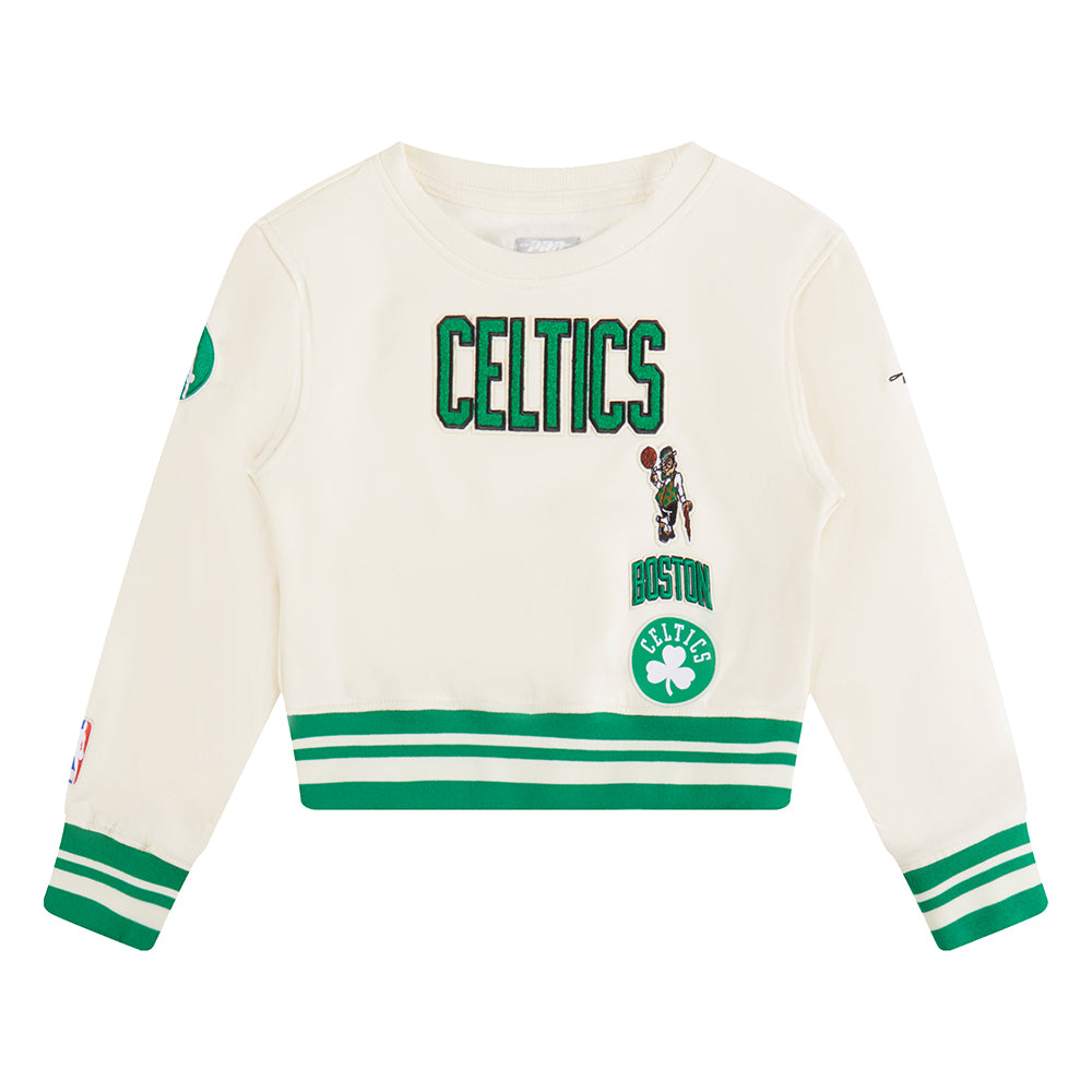 SUDADERA DE CUELLO REDONDO NBA BOSTON CELTICS RETRO CLASSICS PARA NIÑA