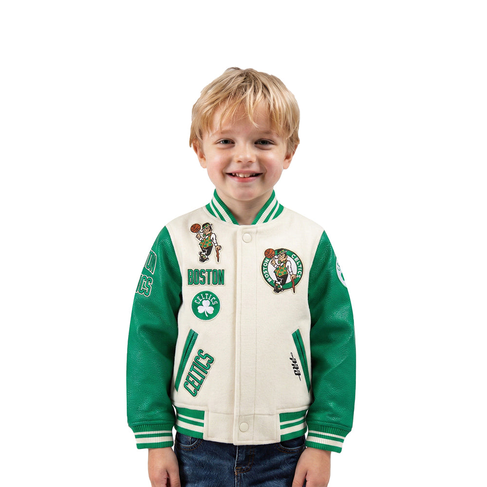 CHAMARRA UNIVERSITARIA NBA BOSTON CELTICS RETRO CLASSICS PARA BEBÉ NIÑO