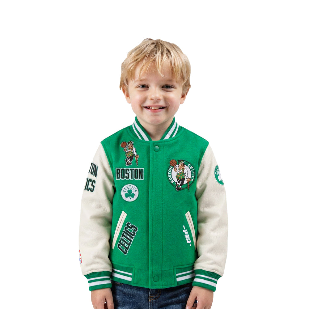 CHAMARRA UNIVERSITARIA NBA BOSTON CELTICS RETRO CLASSICS PARA BEBÉ NIÑO