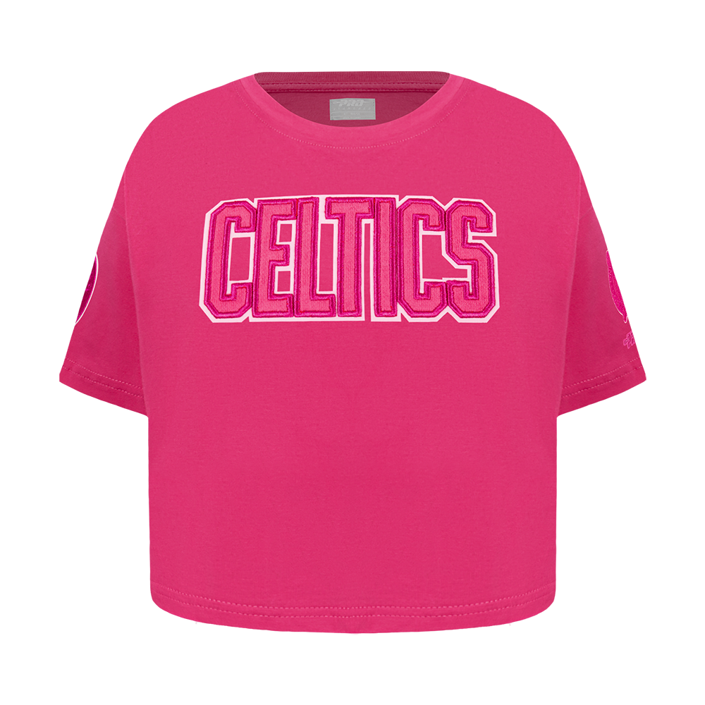 PLAYERA NBA BOSTON CELTICS CLASSIC TRIPLE PINK PARA BEBÉ NIÑA
