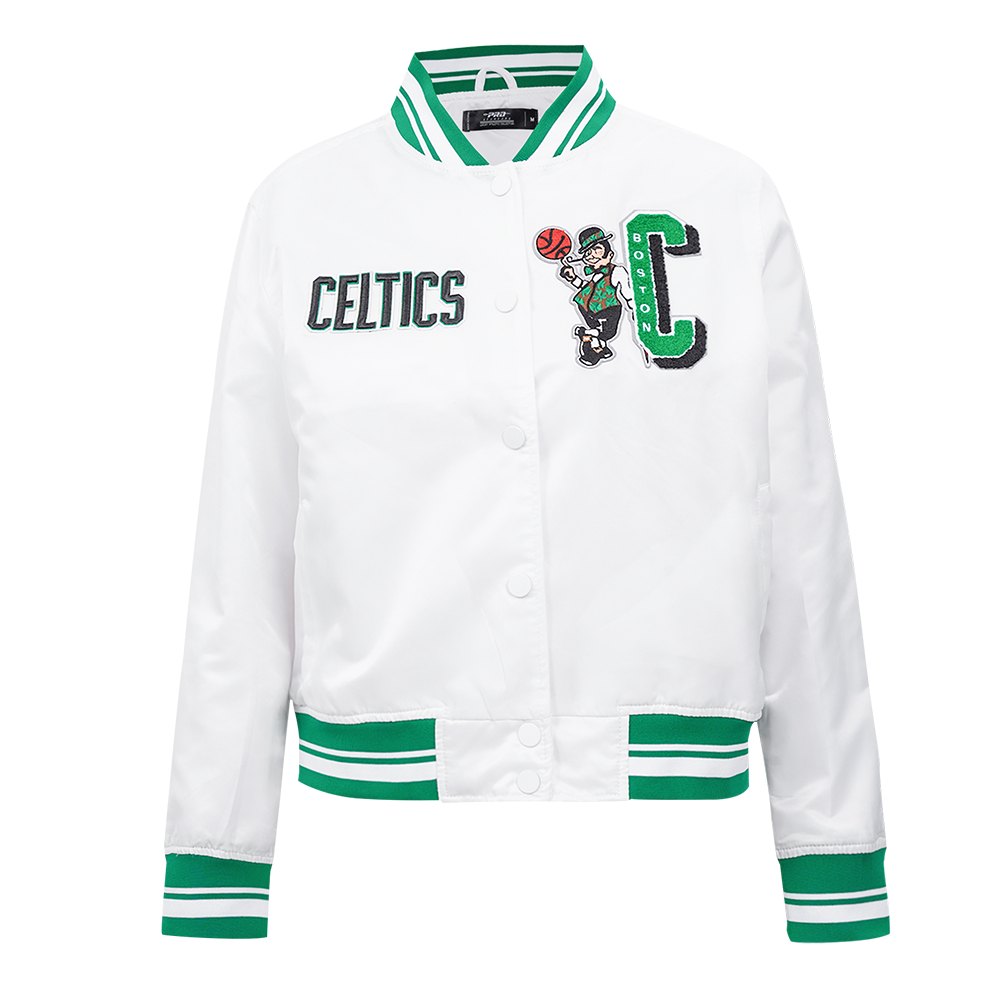CHAMARRA DE SATÍN NBA BOSTON CELTICS MASH UP PARA MUJER