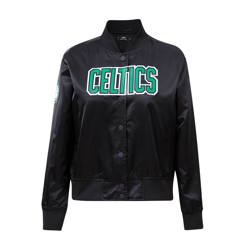 CHAMARRA DE SATÍN NBA BOSTON CELTICS CLASSIC ESSENTIALS PARA MUJER
