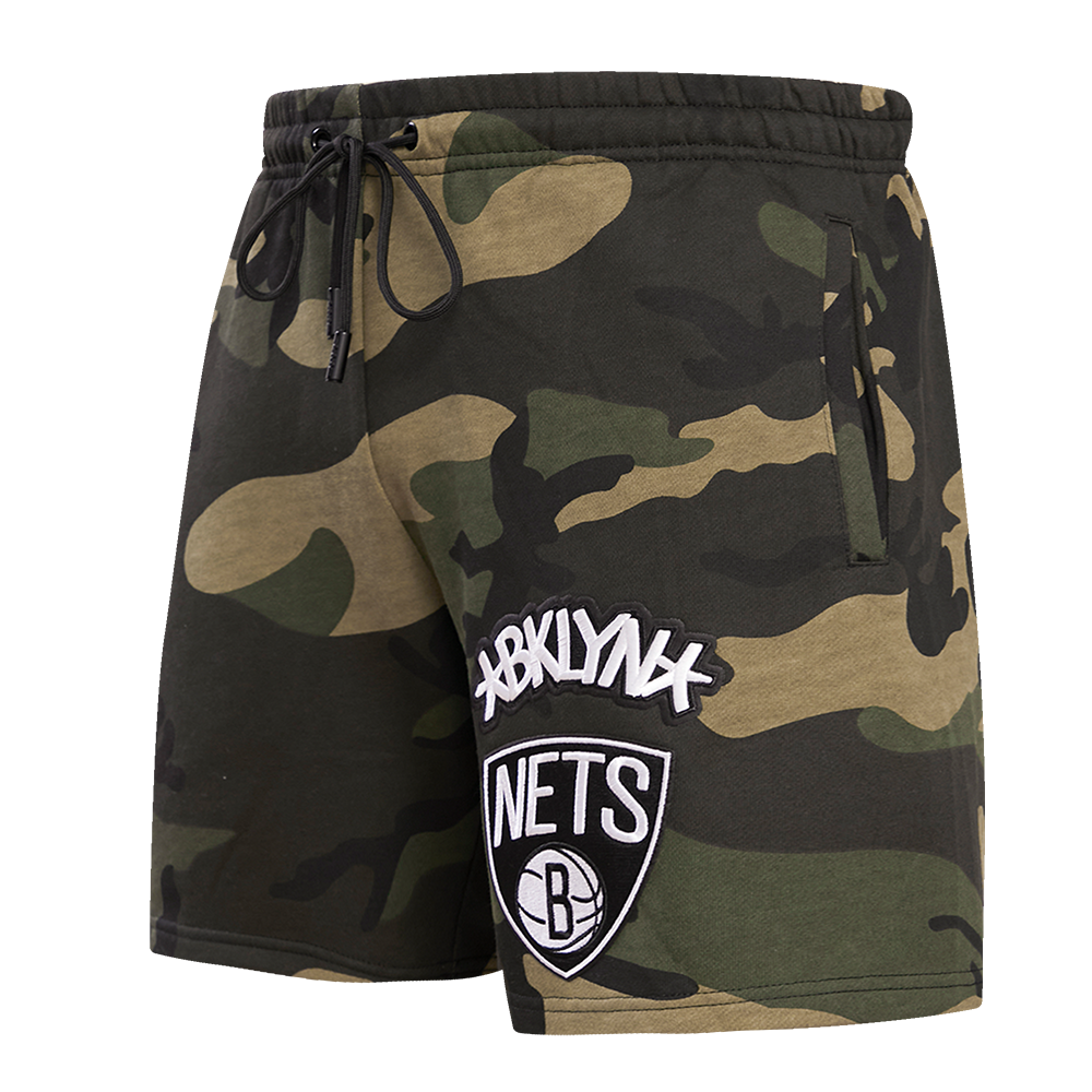SHORTS DE ALGODÓN NBA BROOKLYN NETS CLASSIC BRISTLE