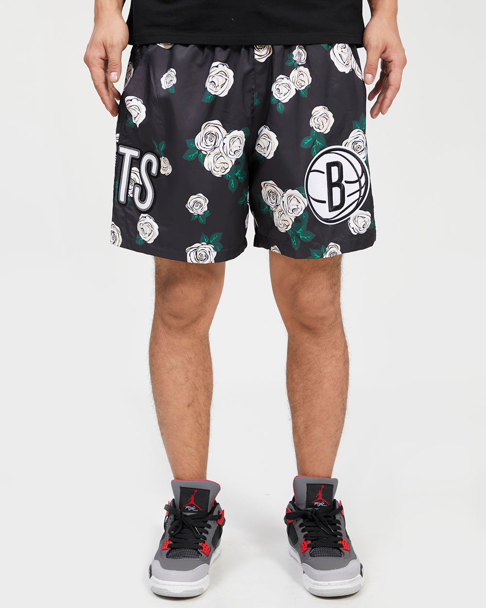 SHORTS DE ALGODÓN NBA BROOKLYN NETS ROSES