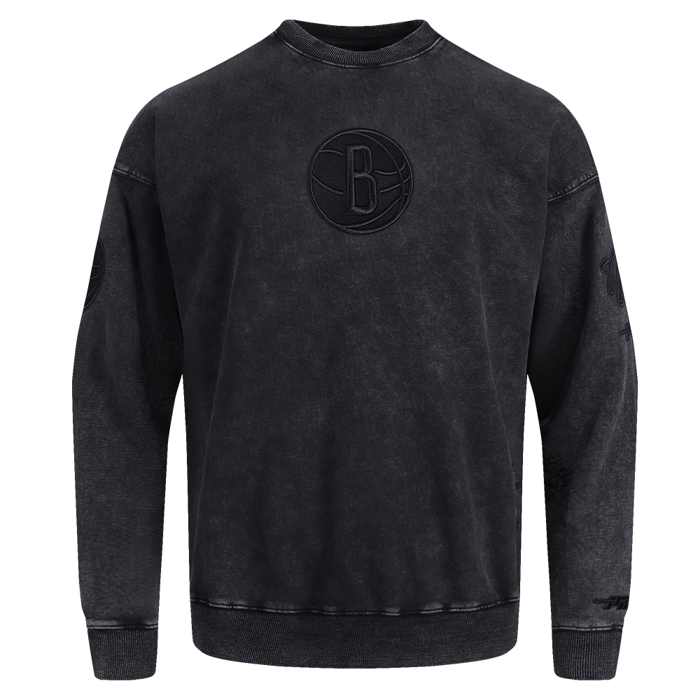 SUDADERA DE CUELLO REDONDO NBA BROOKLYN NETS WASHED CLASSIC
