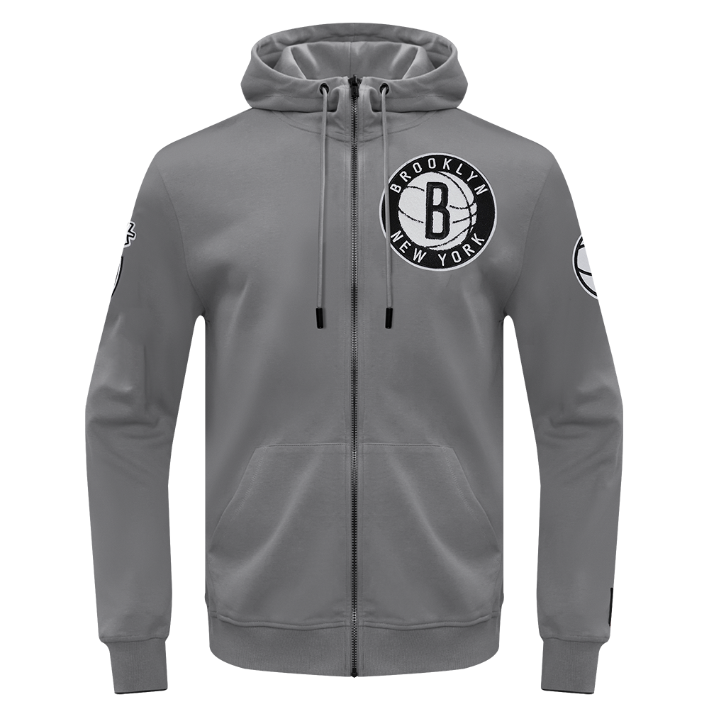 SUDADERA CON CIERRE NBA BROOKLYN NETS CLASSIC CHENILLE