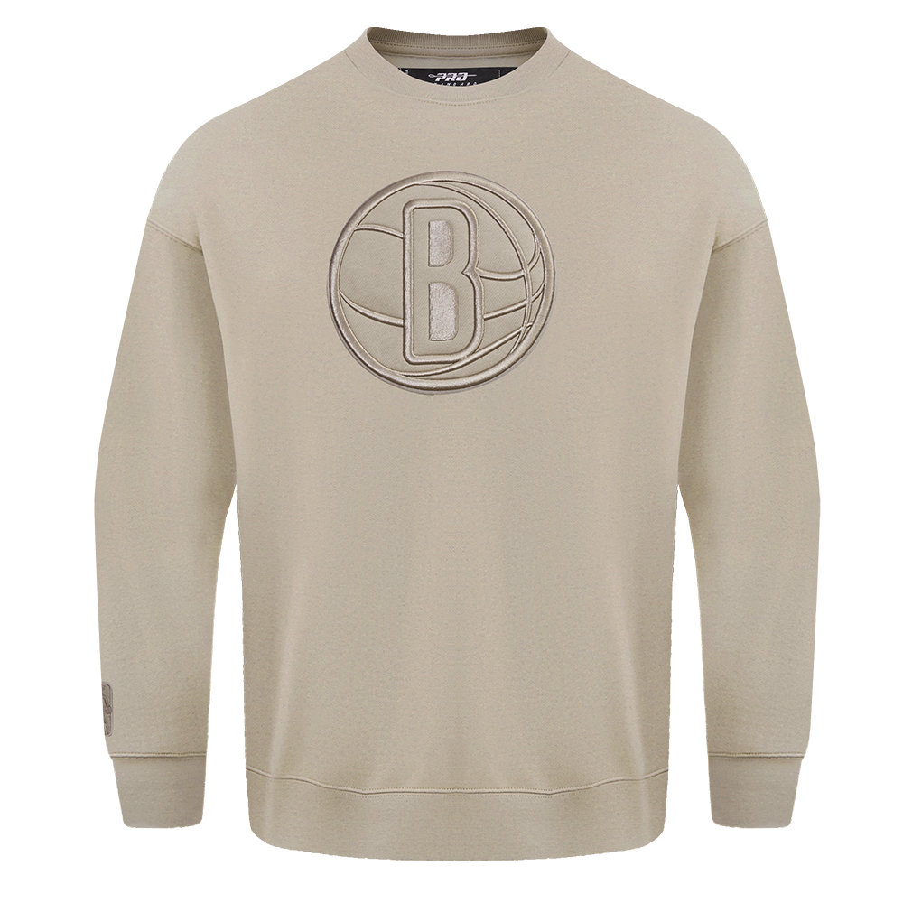 SUDADERA DE CUELLO REDONDO NBA BROOKLYN NETS NEUTRAL