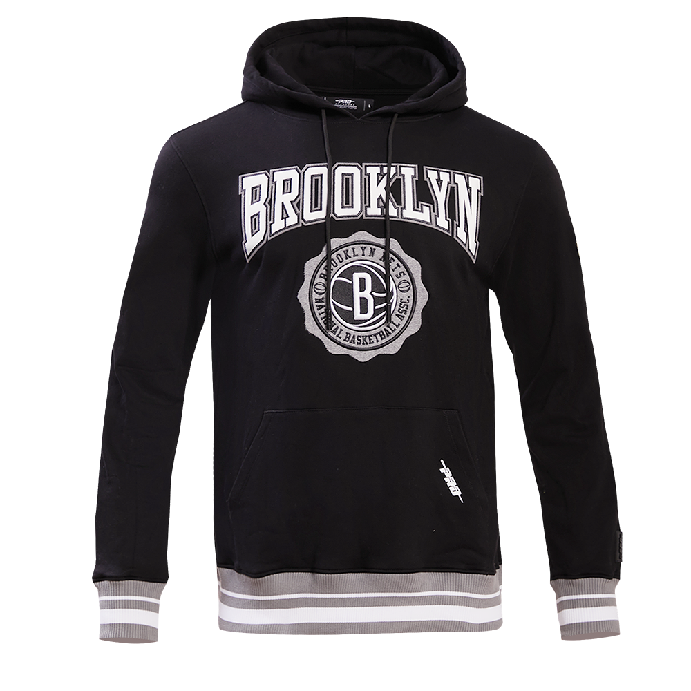SUDADERA CON GORRO NBA BROOKLYN NETS CREST EMBLEM