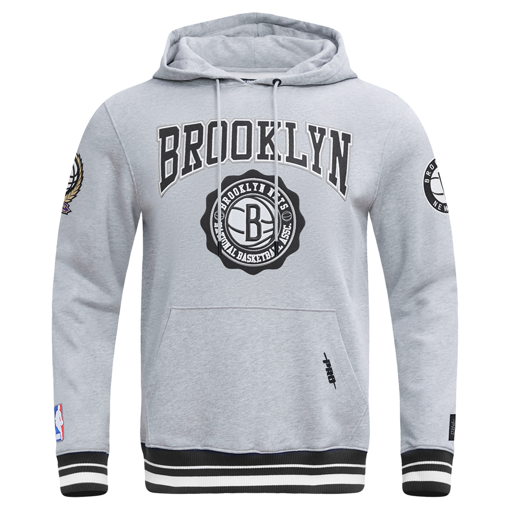 SUDADERA CON GORRO NBA BROOKLYN NETS CREST EMBLEM