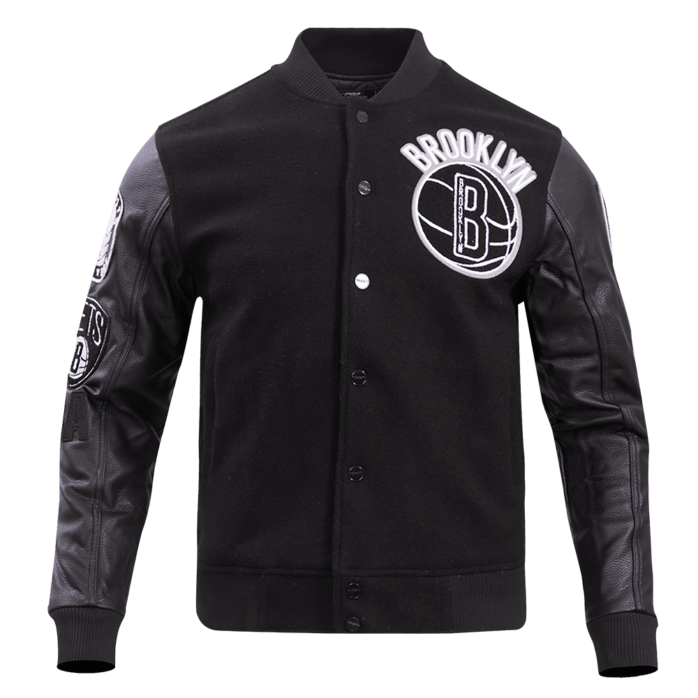 CHAMARRA UNIVERSITARIA NBA BROOKLYN NETS BLENDED LOGO