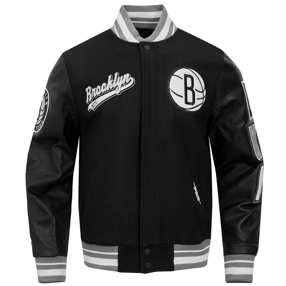 CHAMARRA UNIVERSITARIA NBA BROOKLYN NETS SCRIPT TAIL