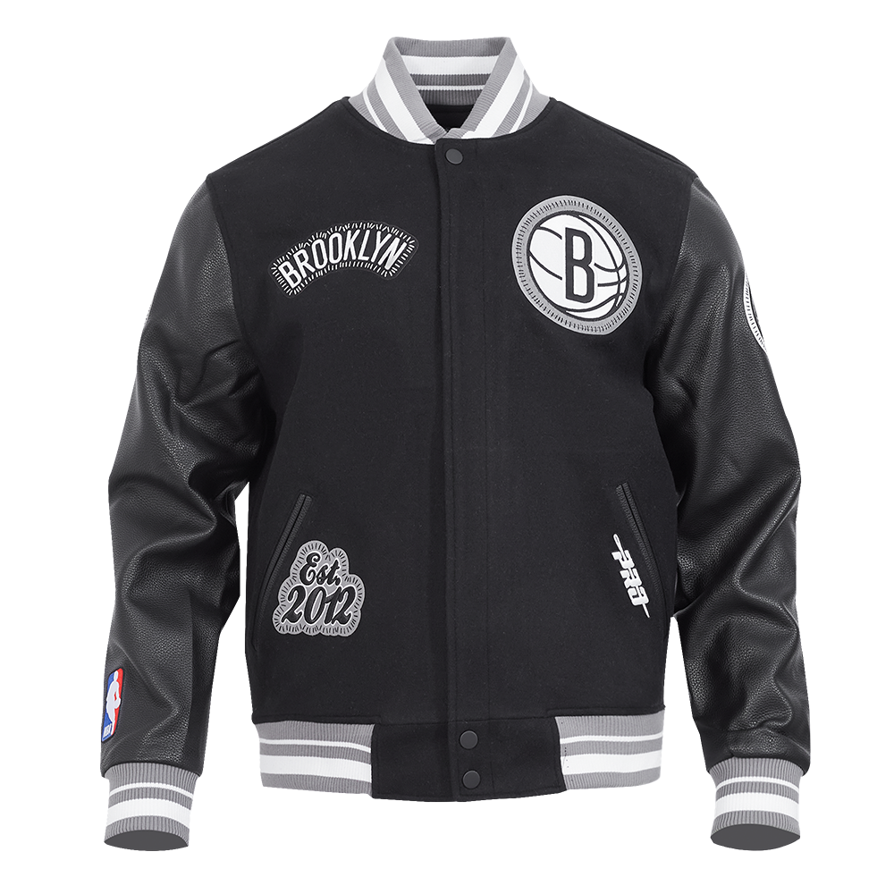 CHAMARRA UNIVERSITARIA NBA BROOKLYN NETS DIY PICK STITCH