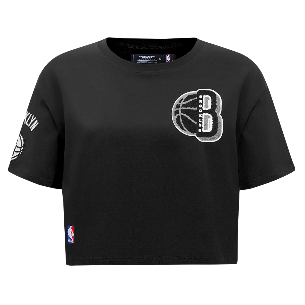 PLAYERA CROP NBA BROOKLYN NETS MASH UP PARA MUJER