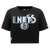 PLAYERA CROP NBA BROOKLYN NETS RETRO ELEVATION PARA MUJER
