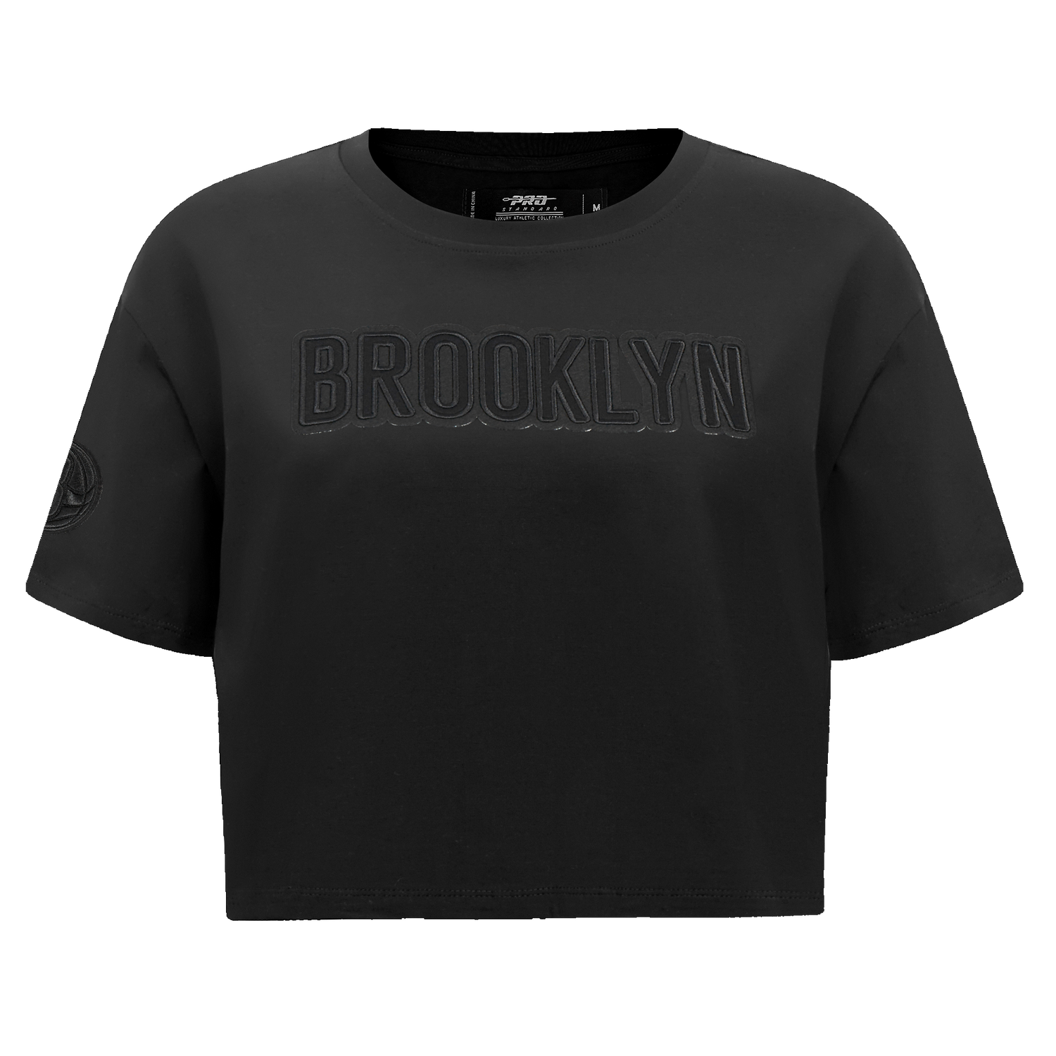 PLAYERA CROP NBA BROOKLYN NETS NEUTRAL PARA MUJER