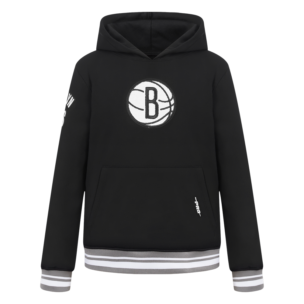 SUDADERA CON GORRO NBA BROOKLYN NETS RETRO CLASSICS PARA NIÑO JUNIOR