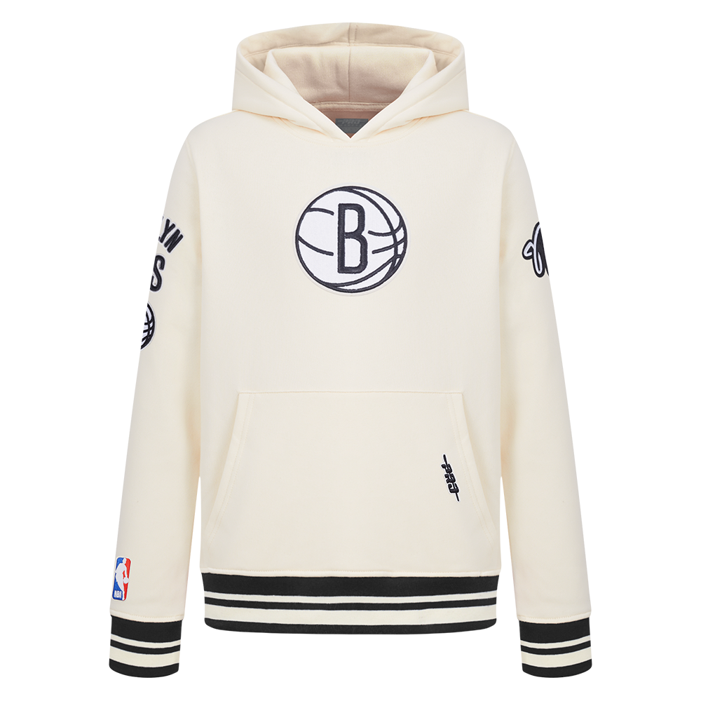 SUDADERA CON GORRO NBA BROOKLYN NETS RETRO CLASSICS PARA NIÑO JUNIOR