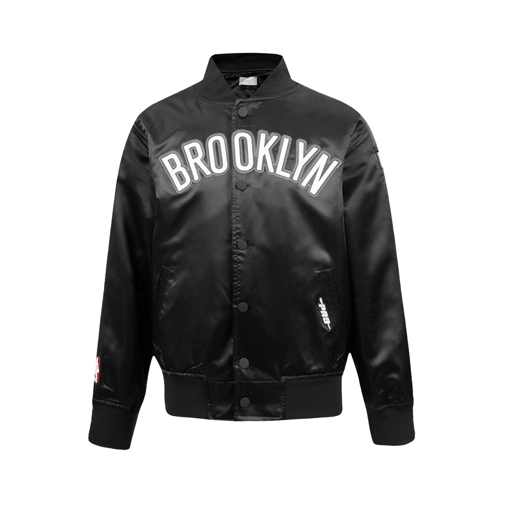 CHAMARRA DE SATIN NBA BROOKLYN NETS CLASSIC CHENILLE PARA NIÑO JUNIOR