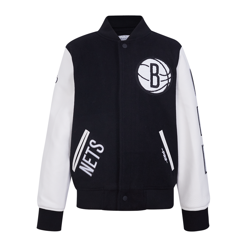 CHAMARRA UNIVERSITARIA NBA BROOKLYN NETS CLASSIC CHENILLE PARA NIÑO JUNIOR