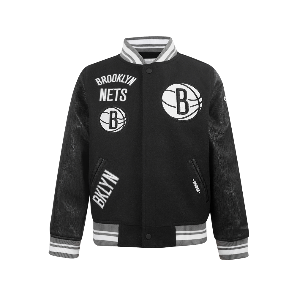 CHAMARRA UNIVERSITARIA NBA BROOKLYN NETS RETRO CLASSICS PARA NIÑO JUNIOR