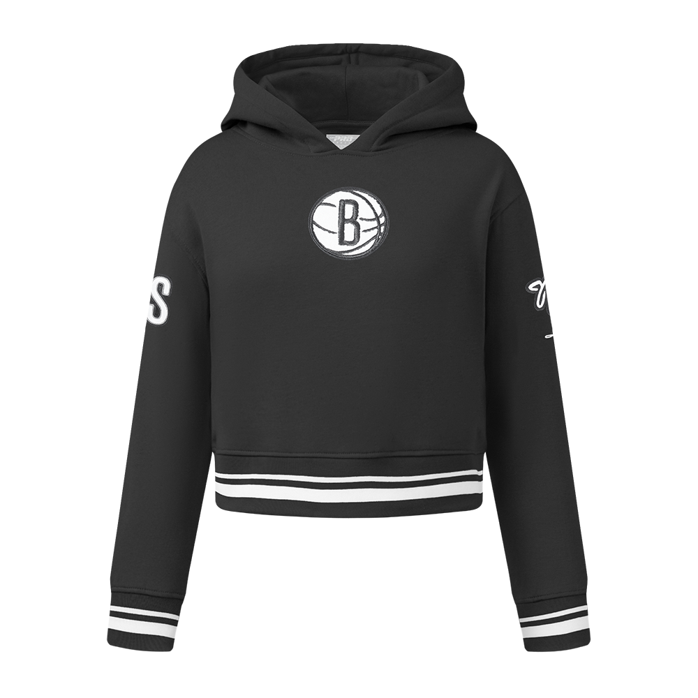 SUDADERA CON GORRO NBA BROOKLYN NETS RETRO CLASSICS PARA NIÑA JUNIOR