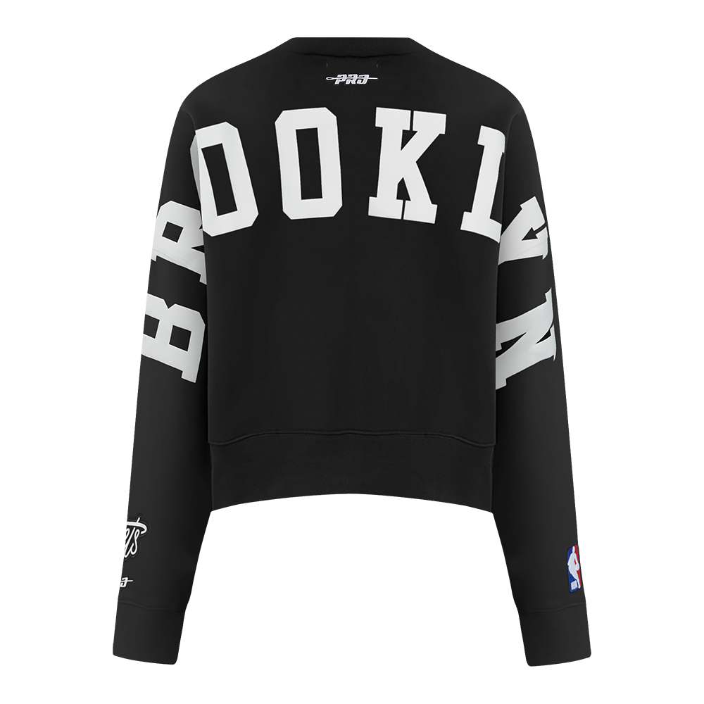 SUDADERA DE CUELLO REDONDO NBA BROOKLYN NETS WINGSPAN PARA MUJER