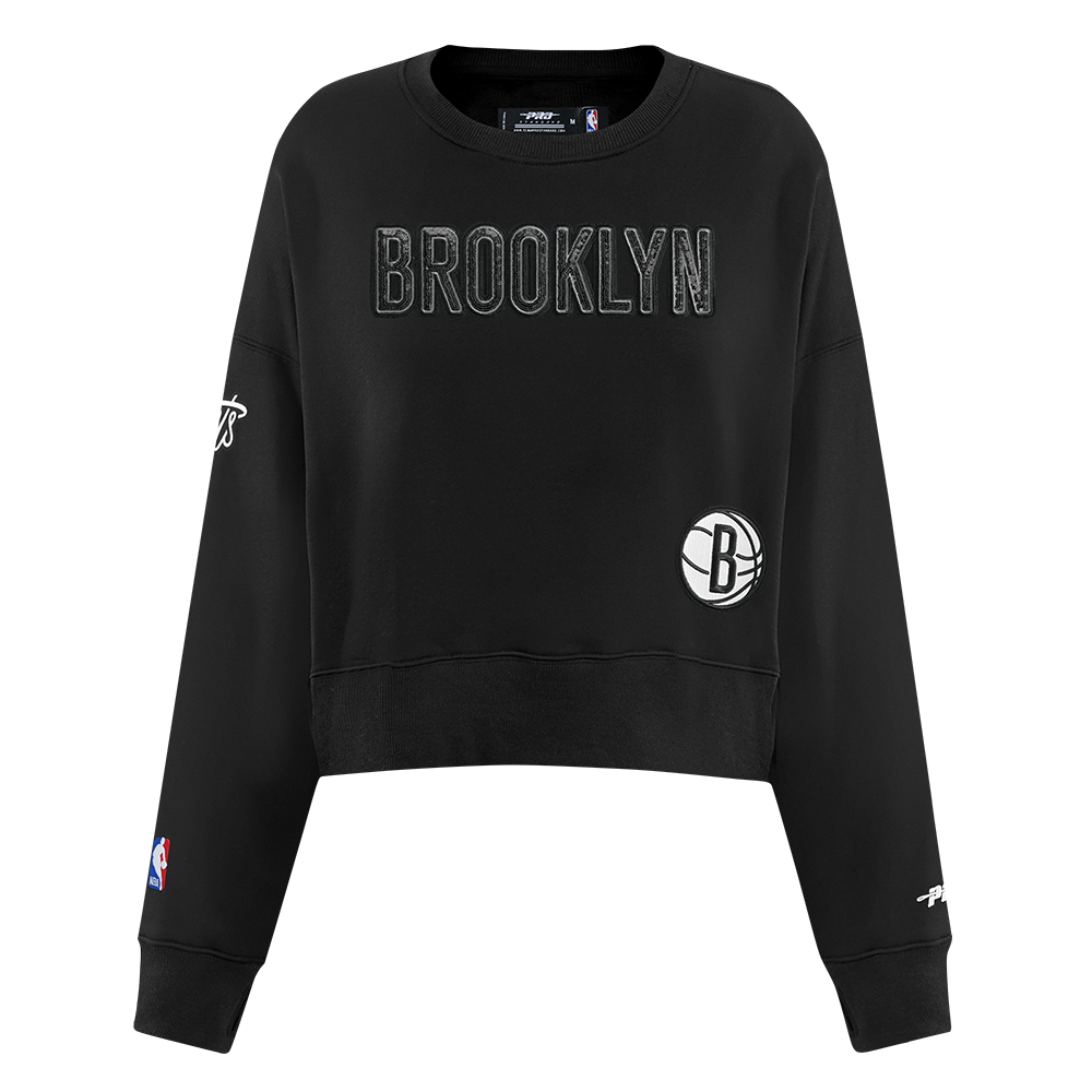 SUDADERA DE CUELLO REDONDO NBA BROOKLYN NETS GAME DAY CLASSICS PARA MUJER