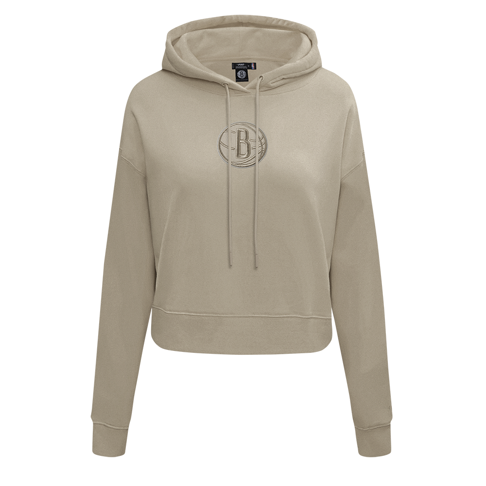 SUDADERA DE CUELLO REDONDO NBA BROOKLYN NETS NEUTRAL PARA MUJER