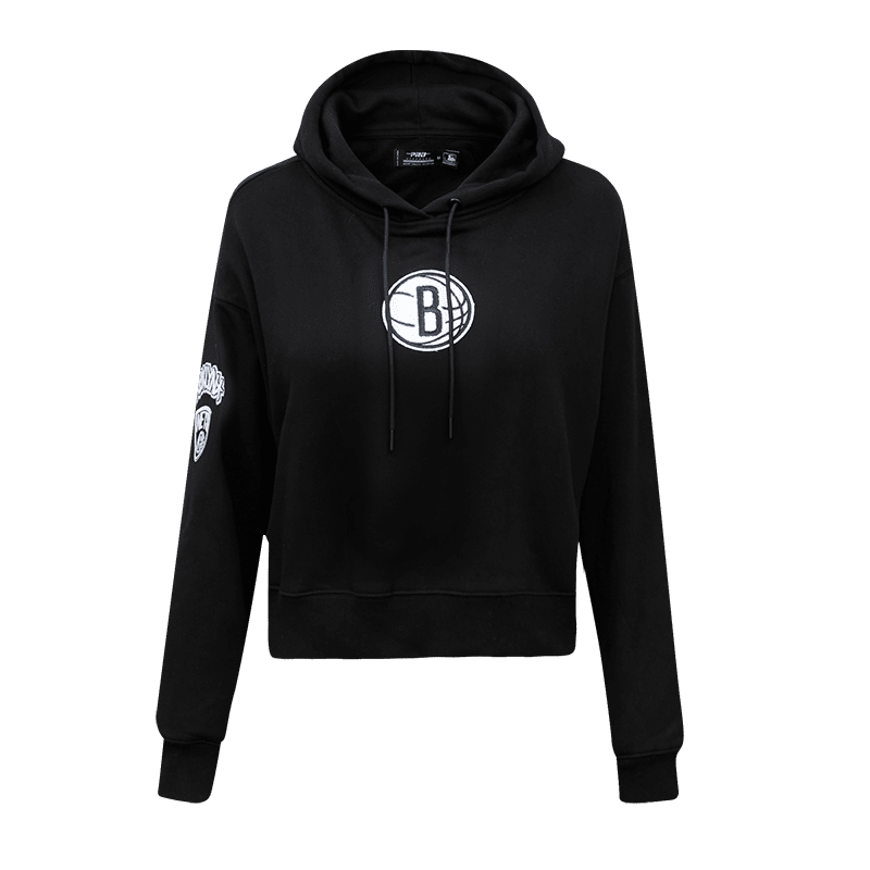 SUDADERA CON GORRO NBA BROOKLYN NETS CLASSIC ESSENTIALS PARA MUJER