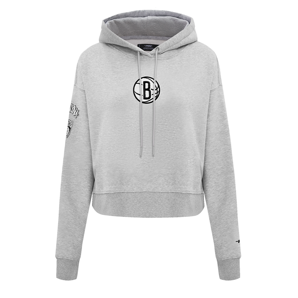 SUDADERA CON GORRO NBA BROOKLYN NETS CLASSIC ESSENTIALS PARA MUJER