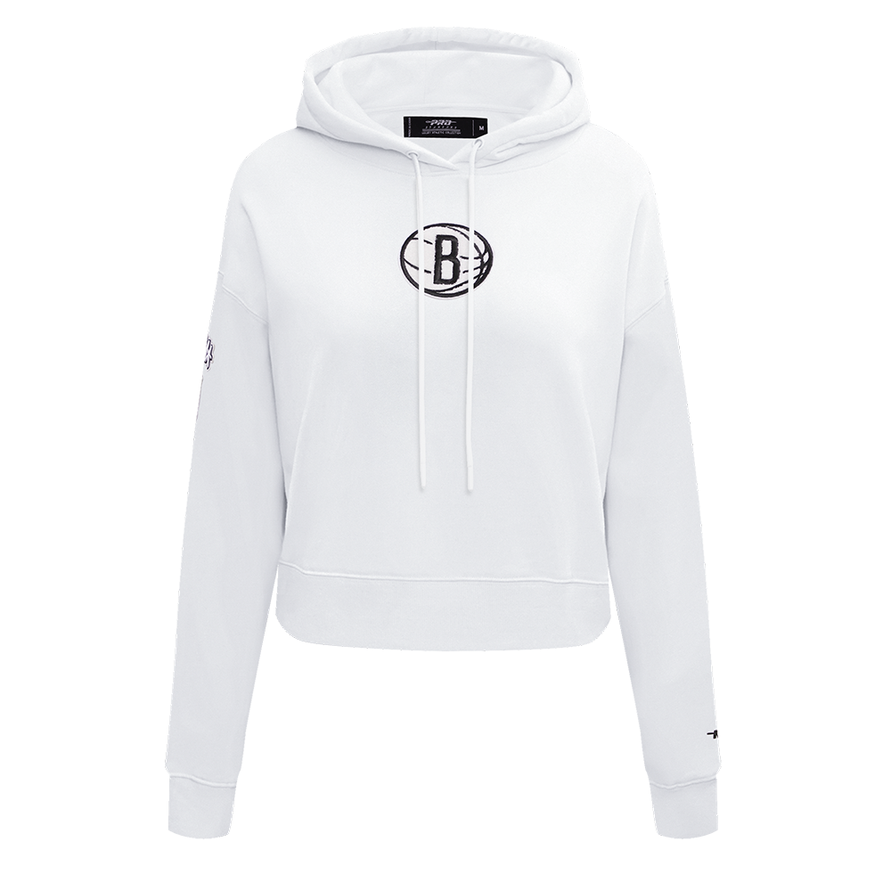 SUDADERA CON GORRO NBA BROOKLYN NETS CLASSIC ESSENTIALS PARA MUJER