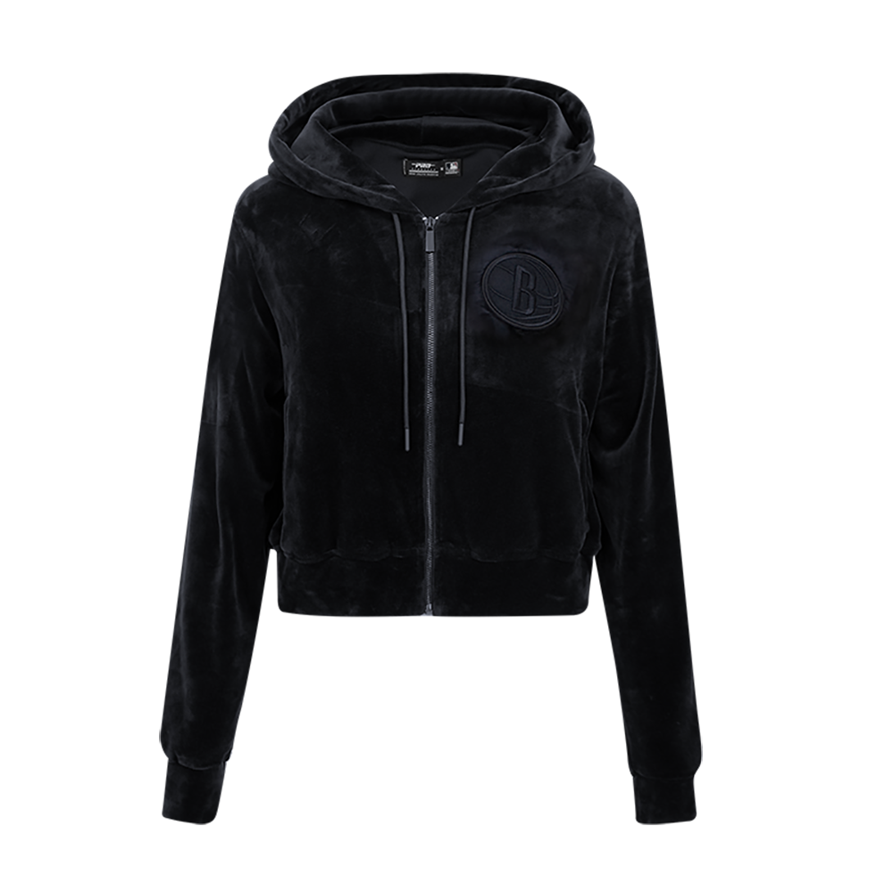SUDADERA CON CIERRE NBA BROOKLYN NETS CLASSIC 3BK PARA MUJER