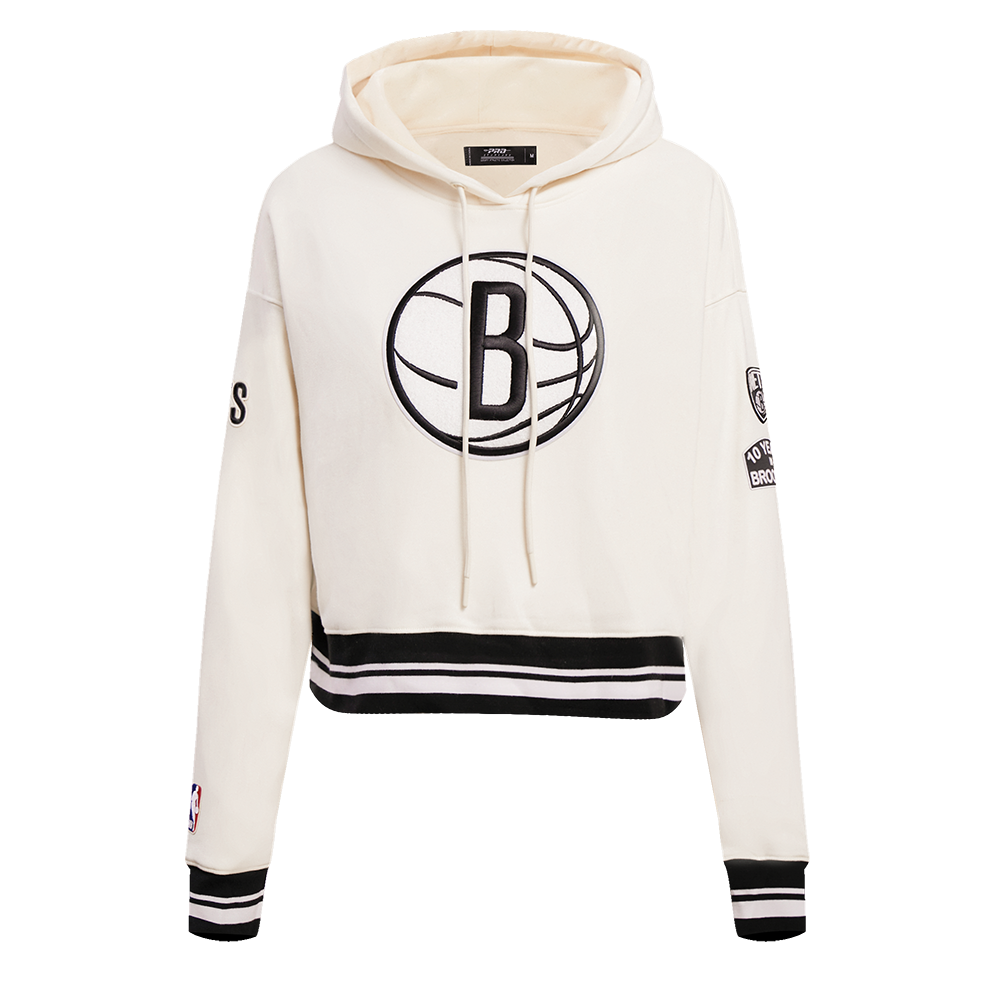 SUDADERA DE CUELLO REDONDO NBA BROOKLYN NETS RETRO CLASSICS PARA MUJER