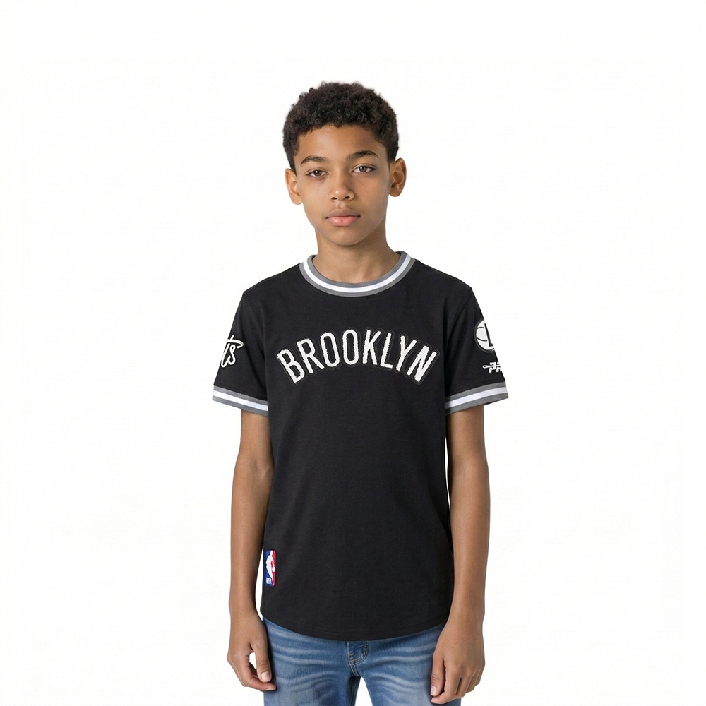PLAYERA NBA BROOKLYN NETS CLASSIC CHENILLE PARA NIÑO