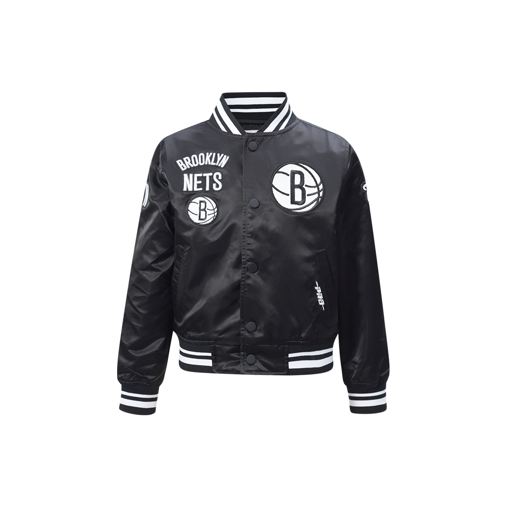 CHAMARRA DE SATIN NBA BROOKLYN NETS RETRO CLASSICS PARA NIÑO