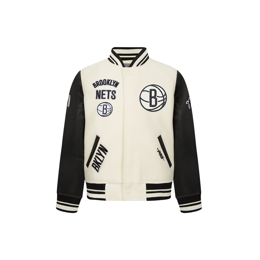 CHAMARRA UNIVERSITARIA NBA BROOKLYN NETS RETRO CLASSICS PARA NIÑO