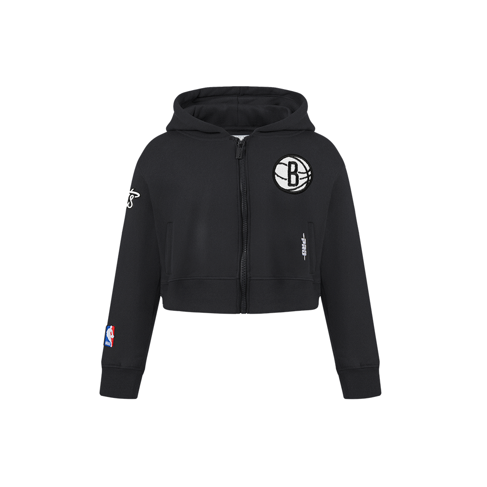 SUDADERA CON CIERRE NBA BROOKLYN NETS CLASSIC ESSENTIALS PARA NIÑA