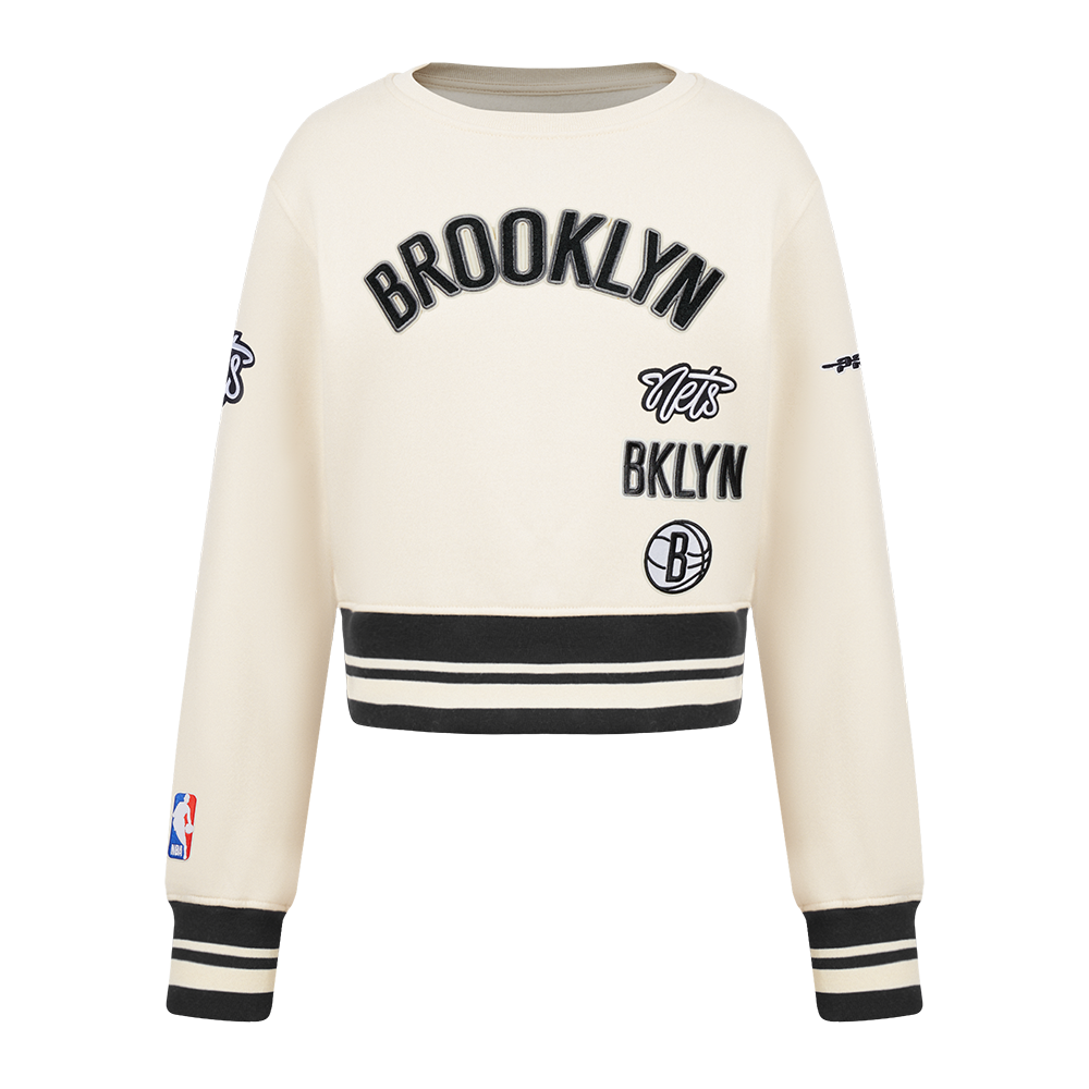 SUDADERA DE CUELLO REDONDO NBA BROOKLYN NETS RETRO CLASSICS PARA NIÑA