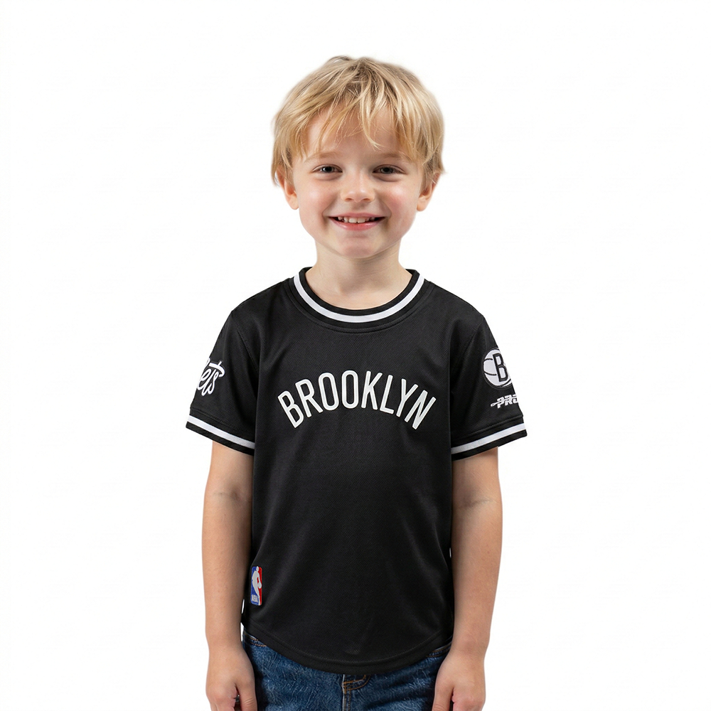 PLAYERA NBA BROOKLYN NETS CLASSIC CHENILLE PARA BEBÉ NIÑO