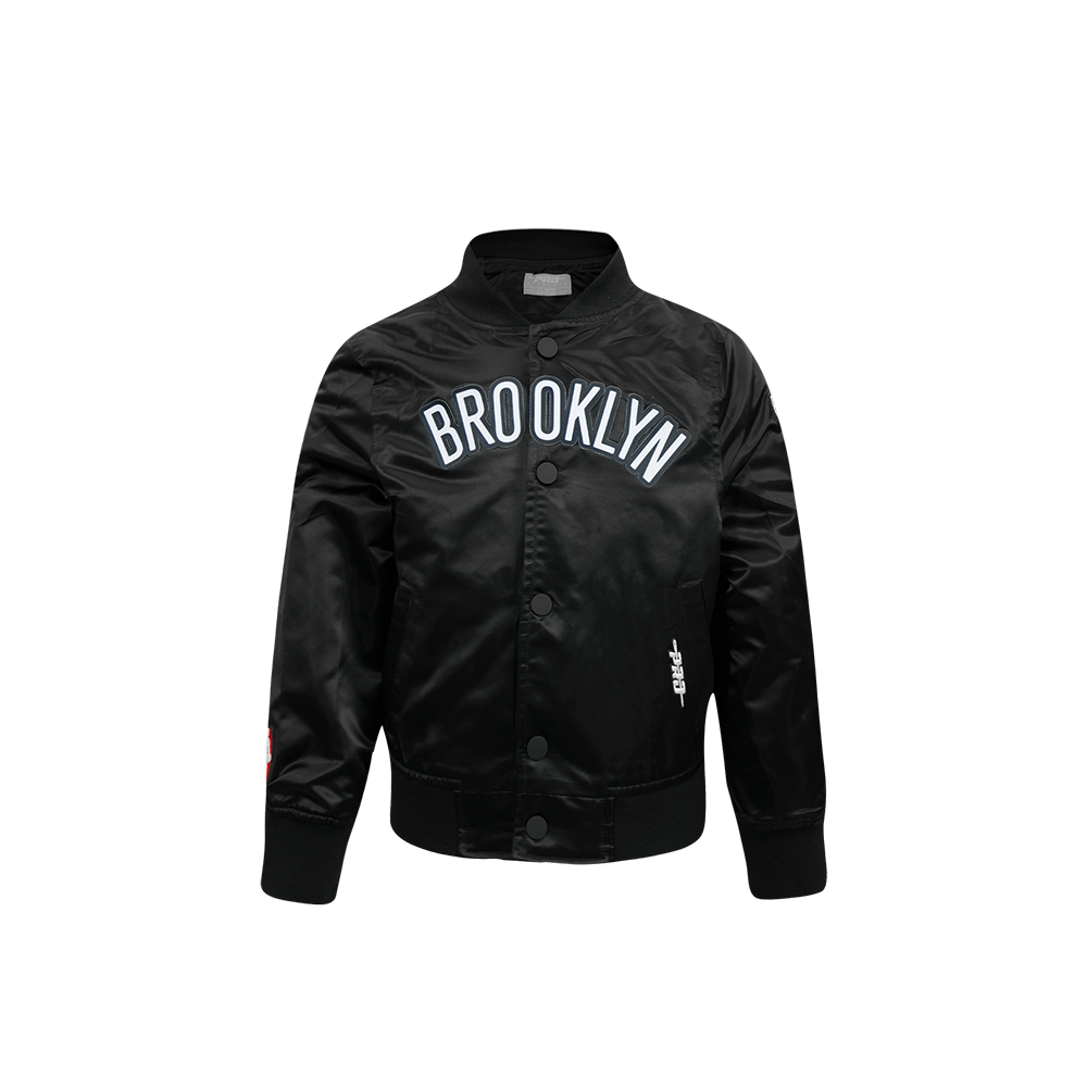 CHAMARRA DE SATIN NBA BROOKLYN NETS CLASSIC CHENILLE PARA BEBÉ NIÑO