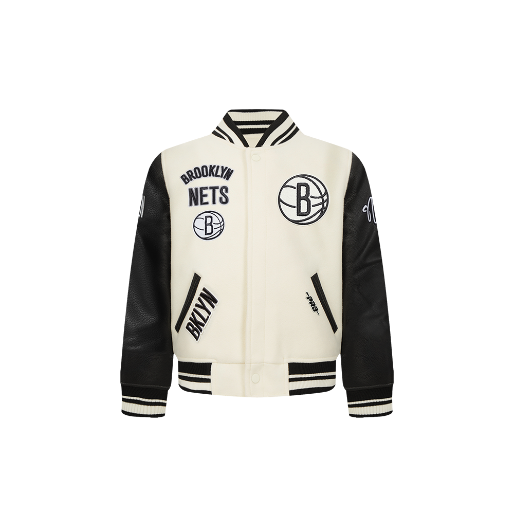 CHAMARRA UNIVERSITARIA NBA BROOKLYN NETS RETRO CLASSICS PARA BEBÉ NIÑO