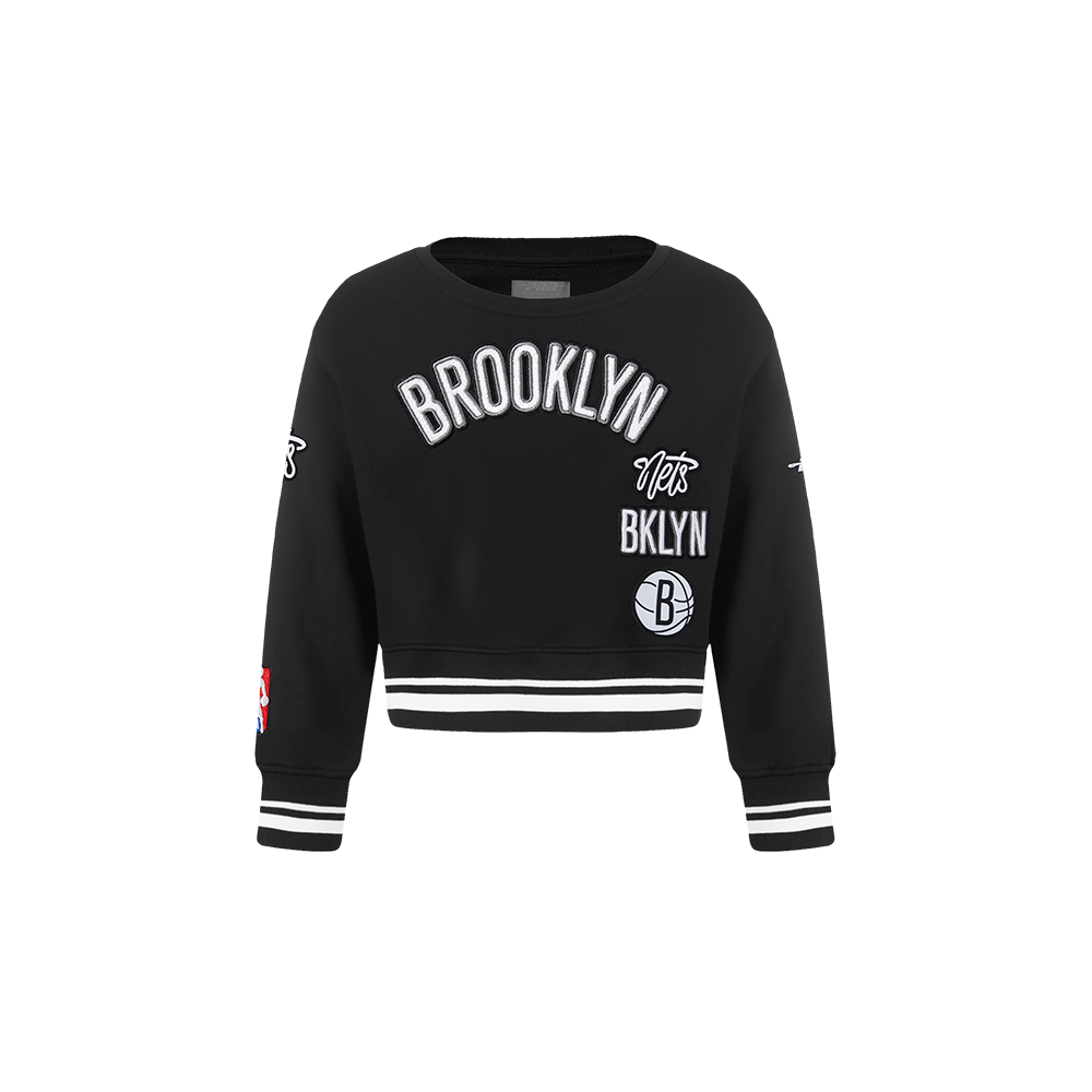 SUDADERA DE CUELLO REDONDO NBA BROOKLYN NETS RETRO CLASSICS PARA BEBÉ NIÑA